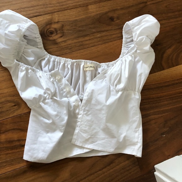 White button up crop tops bundle - Picture 3 of 7